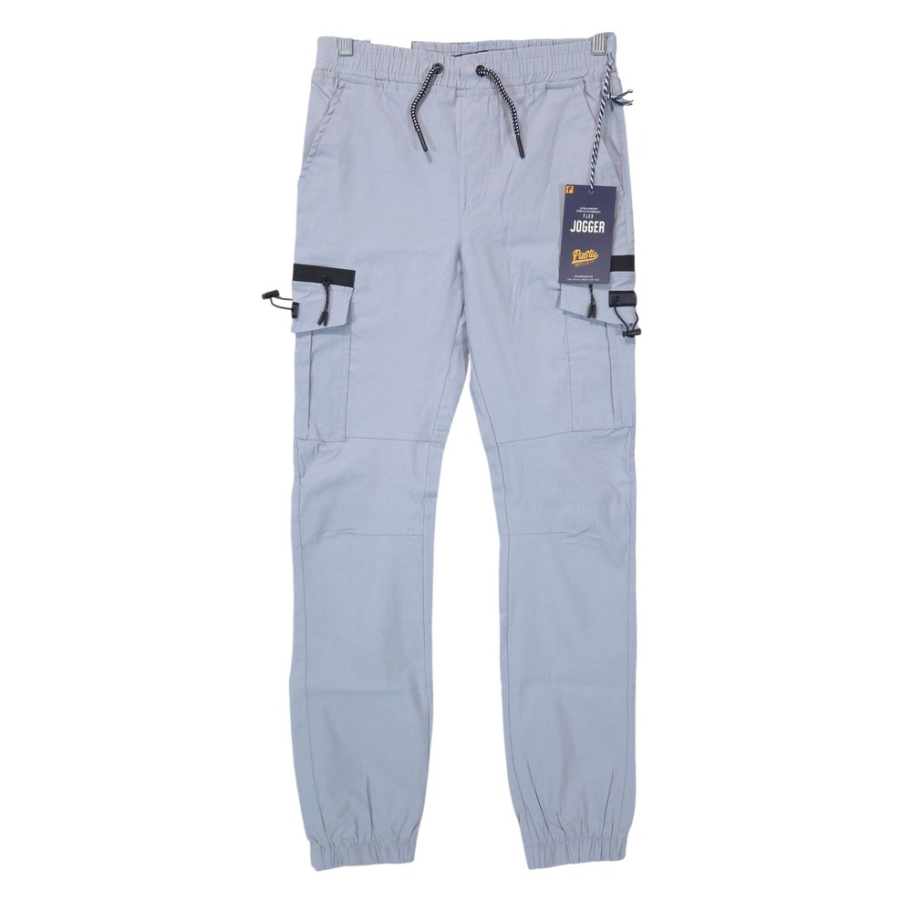 Public Supply Flex Tech Cargo Joggers XL(18) Boys Waterproof Stretch Grey Active